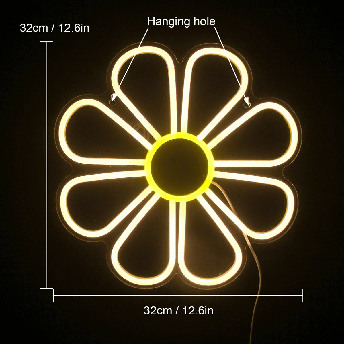 Flower 5V Mini USB LED Neon Sign - Budgetvriendelijk