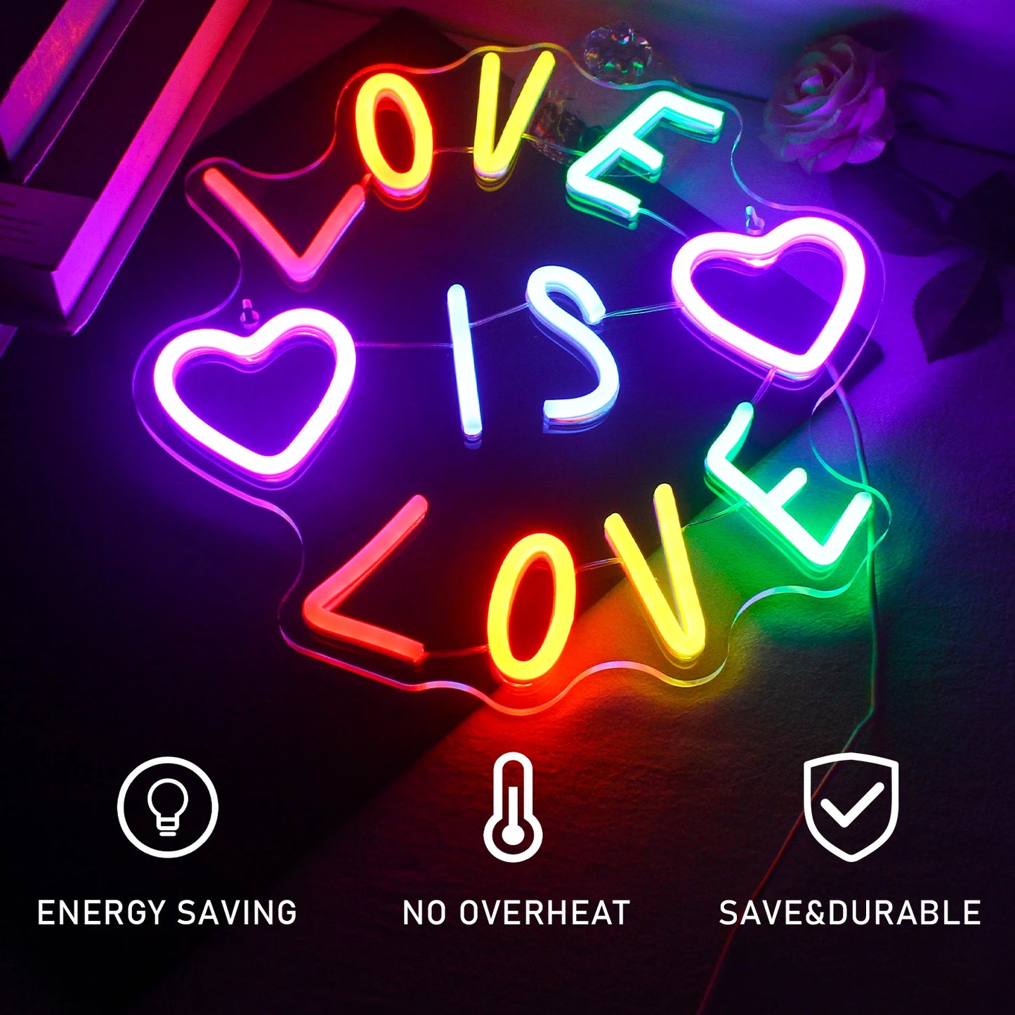 Love 5V USB LED Neon Sign - Budget Friendly