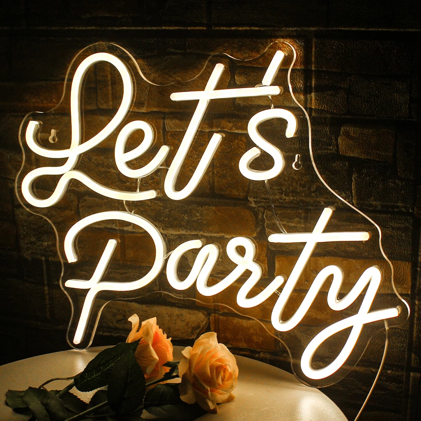 Let's Party 5V USB LED Neon Sign - Budget Friendly