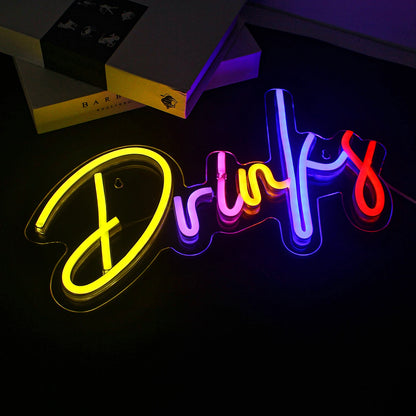 Colorful Drinks 5V USB LED Neon Sign - Budget Friendly