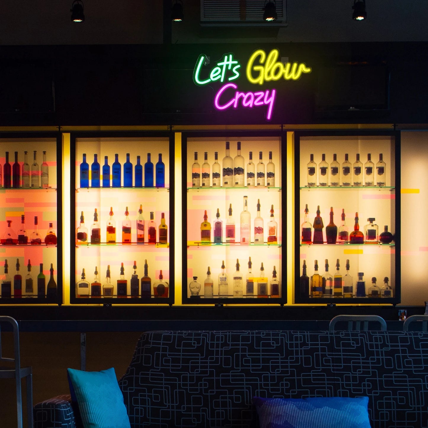 Let's Glow Crazy 5V USB LED Neon Sign - Budget Friendly