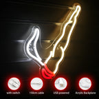 Rookmotief – LED-neonbord (5 V USB)