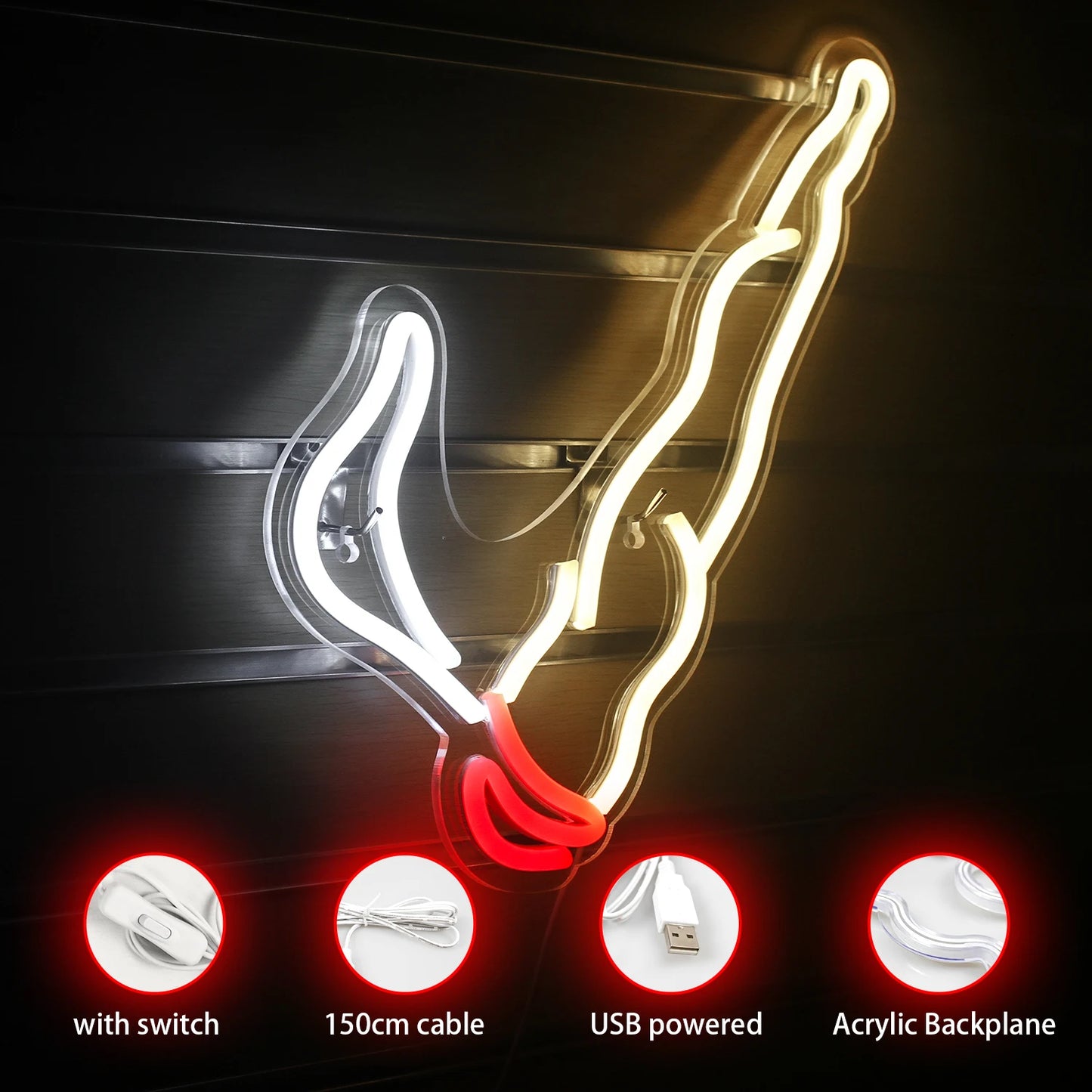 Smoking 5V USB LED Neon Sign - Budget Friendly
