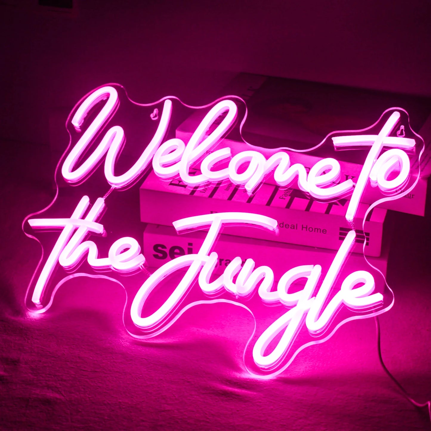 Welcome to the Jungle 5V USB LED Neon Sign - Budget Friendly