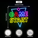 Game Start 5V USB LED Neon Sign - Budget Friendly