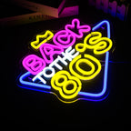 Terug naar de jaren 80 5V USB LED Neon Sign - Budgetvriendelijk