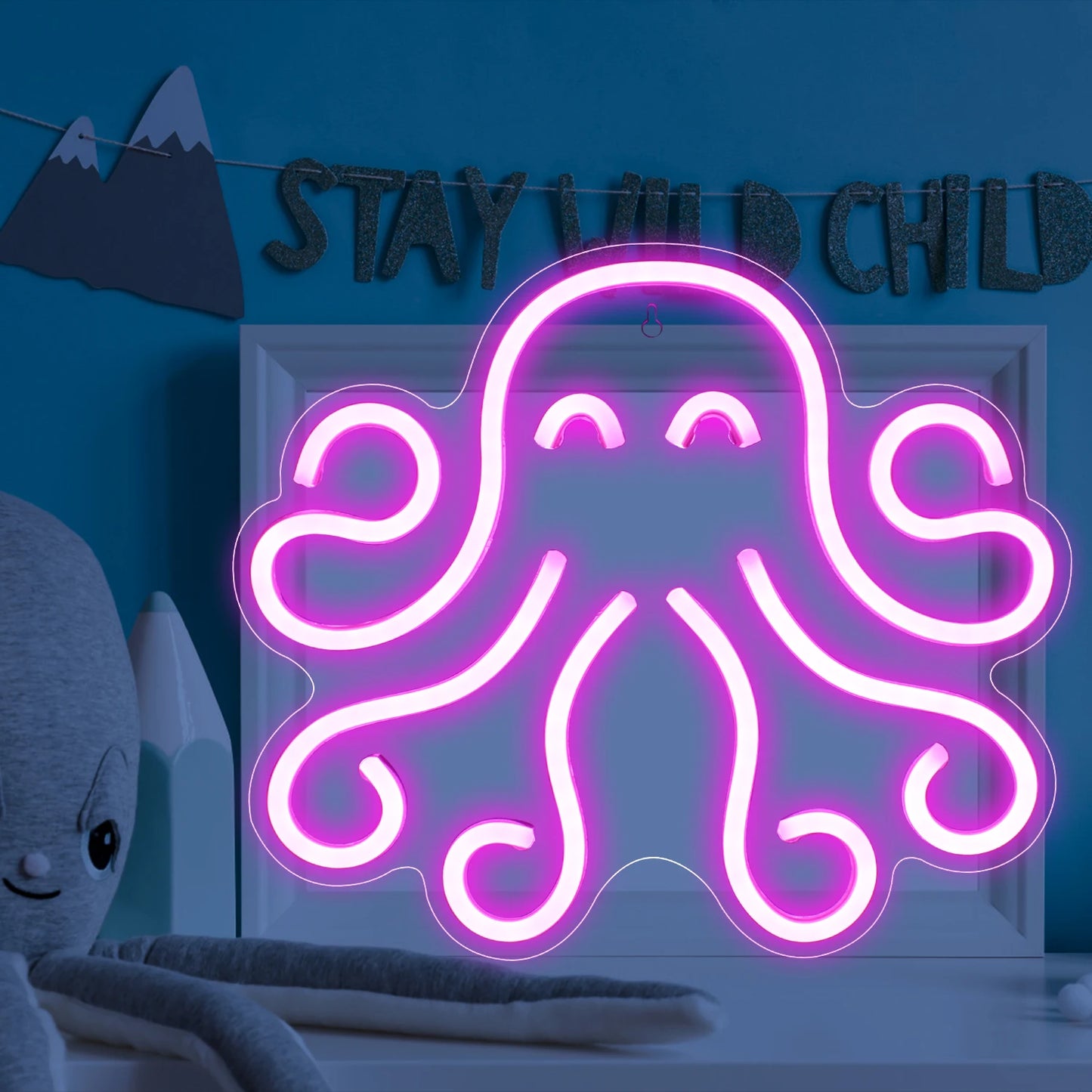 Octopus 5V USB LED Neon Sign - Budget Friendly