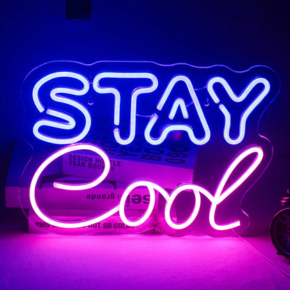 Stay Cool 5V USB LED Neon Sign - Budget Friendly