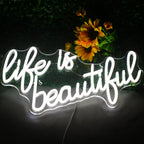 Life is beautiful – LED-neonbord (5 V USB)