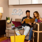 Life is Beautiful – LED-neonbord (5 V USB)