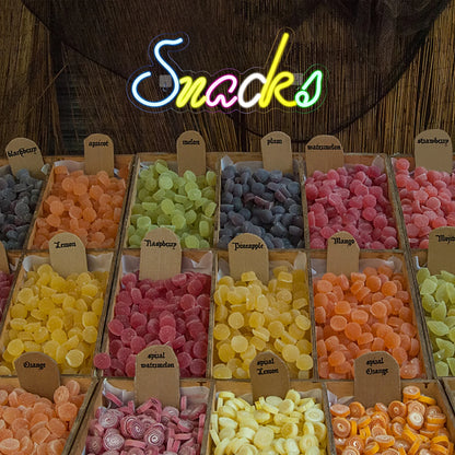 Colorful Snacks 5V USB LED Neon Sign - Budget Friendly