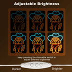 Cowboy Dog 5V USB LED Neon Sign - Budget Friendly