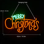 Merry Christmas – Schrijfletters – LED-neonbord (5 V USB)
