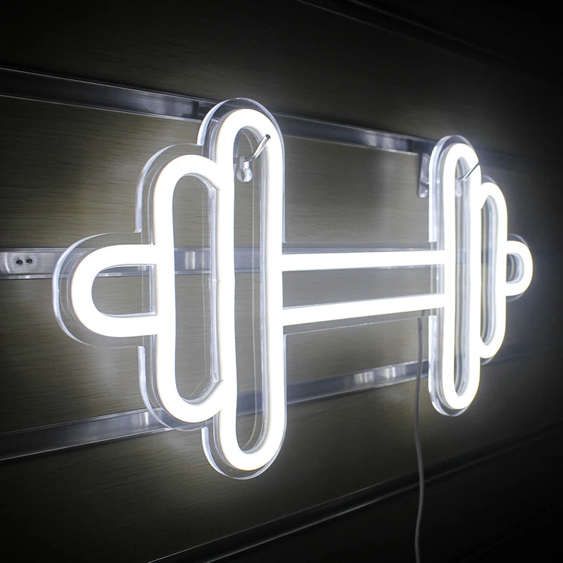 Barbell 5V USB LED Neon Sign - Budget Friendly