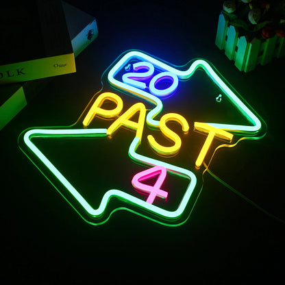 20 past 4 5V USB LED Neon Sign - Budget Friendly