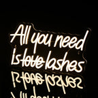 All You Need is Lashes 5V USB LED Neon Sign - Budgetvriendelijk