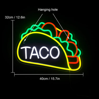 Tacos 5V USB LED Neon Sign - Budget Friendly