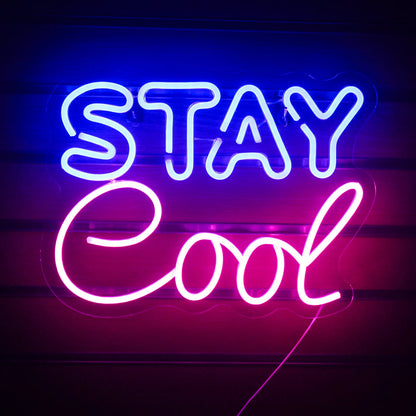 Stay Cool 5V USB LED Neon Sign - Budget Friendly