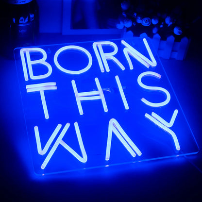 Born This Way 5V USB LED Neon Sign - Budget Friendly