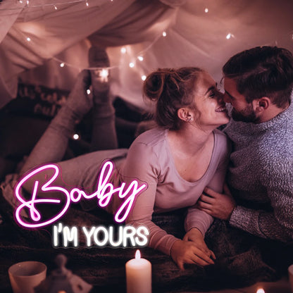 Baby Im Yours 5V USB LED Neon Sign - Budget Friendly
