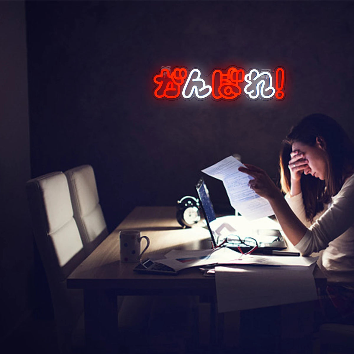 Ganbare (がんばれ!) 5V USB LED Neon Sign - Budget Friendly
