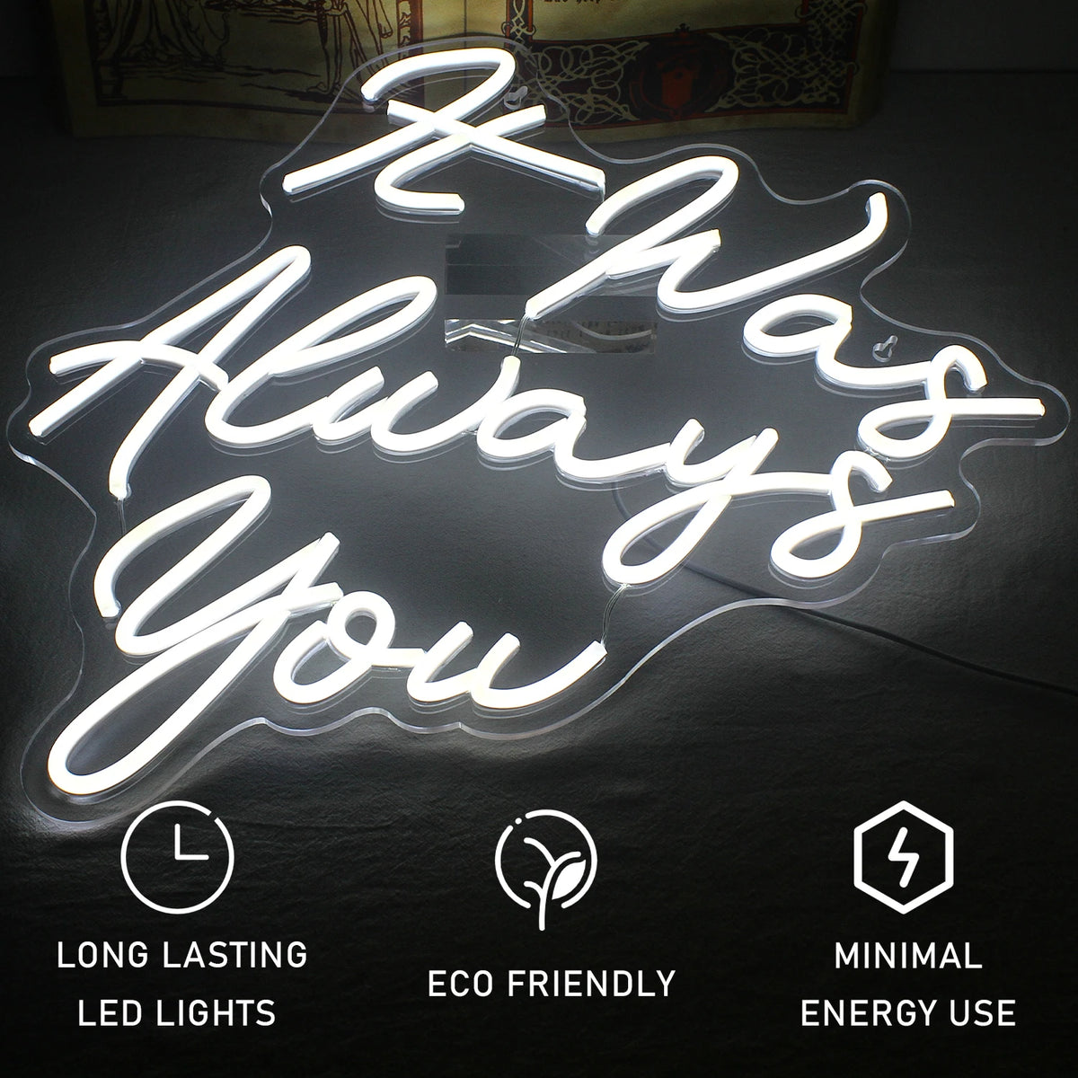 It Was Always You – LED-neonbord (5 V USB)