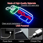 Golf 5V Mini USB LED Neon Sign - Budgetvriendelijk