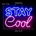 Stay Cool 5V USB LED Neon Sign - Budget Friendly