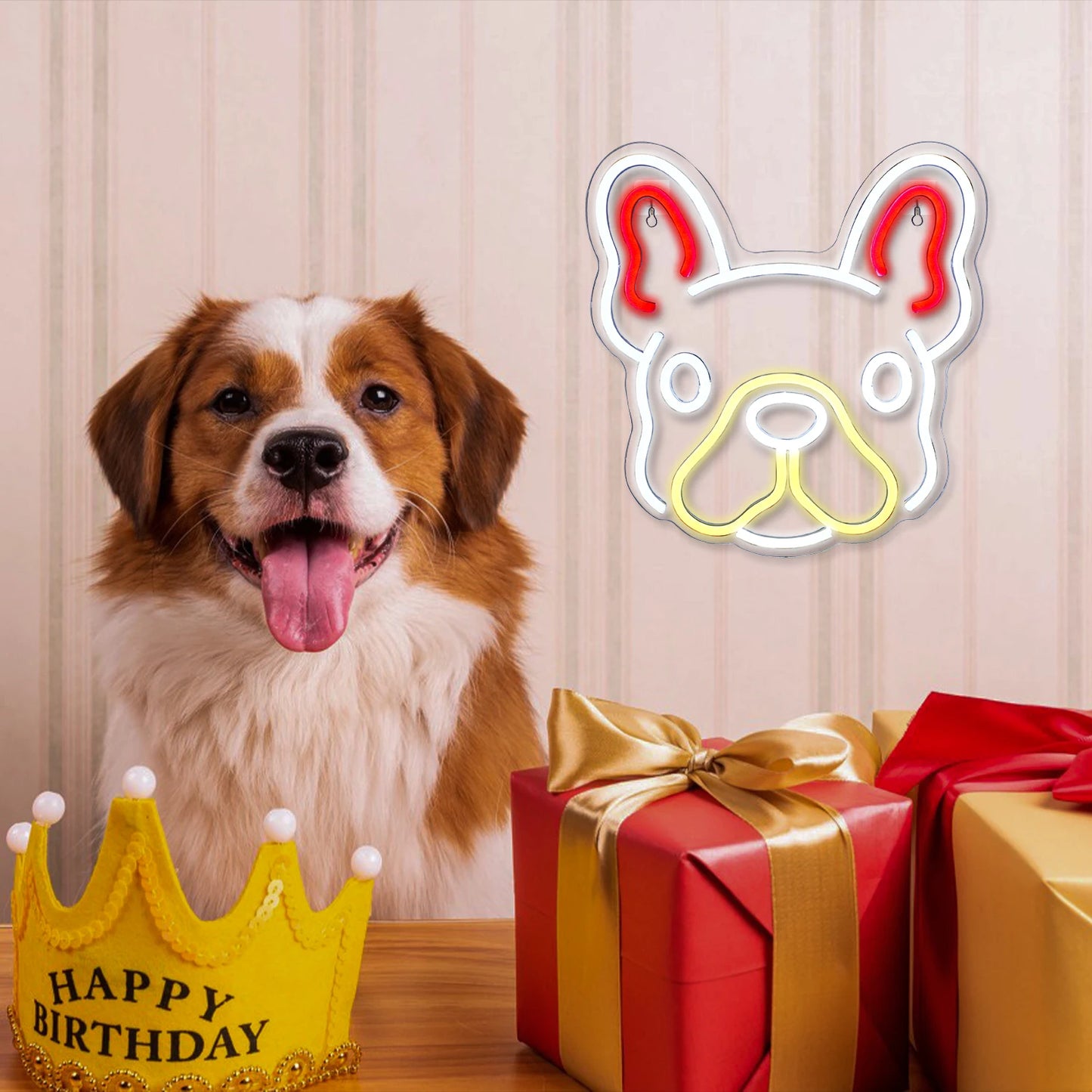 Cute Dog 5V USB LED Neon Sign - Budget Friendly