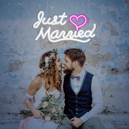 Just Married 5V USB LED Neon Sign - Budgetvriendelijk
