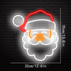 Santa Claus Face 5V USB LED Neon Sign - Budget Friendly
