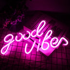 Good Vibes – LED-neonbord (5 V USB)