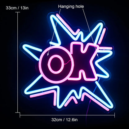 Ok 5V USB LED Neon Sign - Budget Friendly