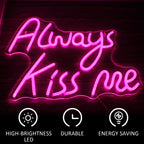 Always Kiss Me Roze 5V USB LED Neon Sign - Budgetvriendelijk