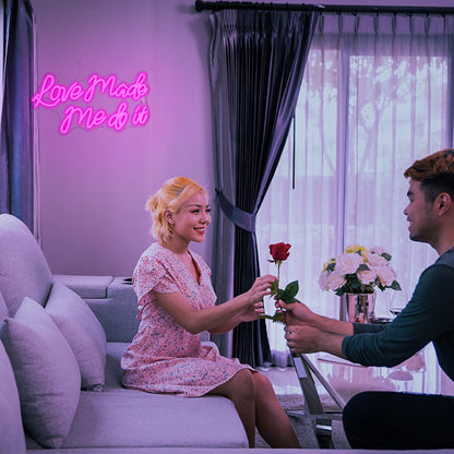 Love Made Me Do It 5V USB LED Neon Sign - Budget Friendly