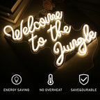 Welkom bij de Jungle 5V USB LED Neon Sign - Budgetvriendelijk