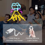 Vulkaan – LED-neonbord (5 V USB)