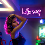 Hello Sexy – LED-neonbord (5 V USB)