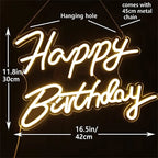 Happy Birthday – LED-neonbord (5 V USB)