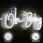 Oh Baby 5V USB LED Neon Sign - Budget Friendly