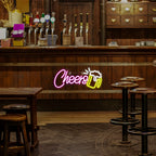 Cheers 5V USB LED Neon Sign - Budget Friendly