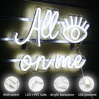 All Eyes on Me 5V USB LED Neon Sign - Budgetvriendelijk