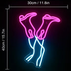 Roze cowboylaars – LED-neonbord (5 V USB)