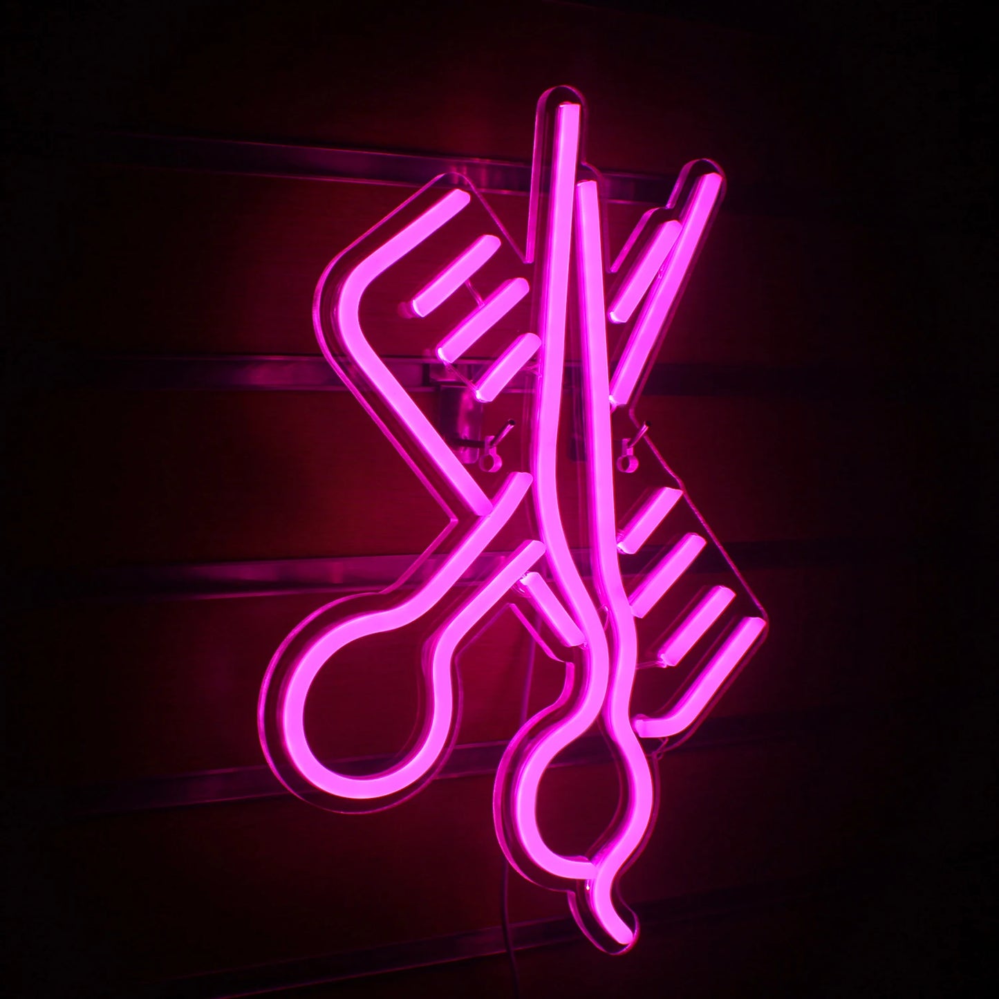 Scissors Comb 5V USB LED Neon Sign - Budget Friendly