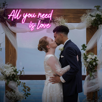 All You Need is Love 5V USB LED Neon Sign - Budget Friendly