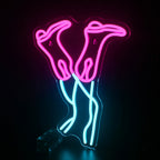 Roze cowboylaars – LED-neonbord (5 V USB)