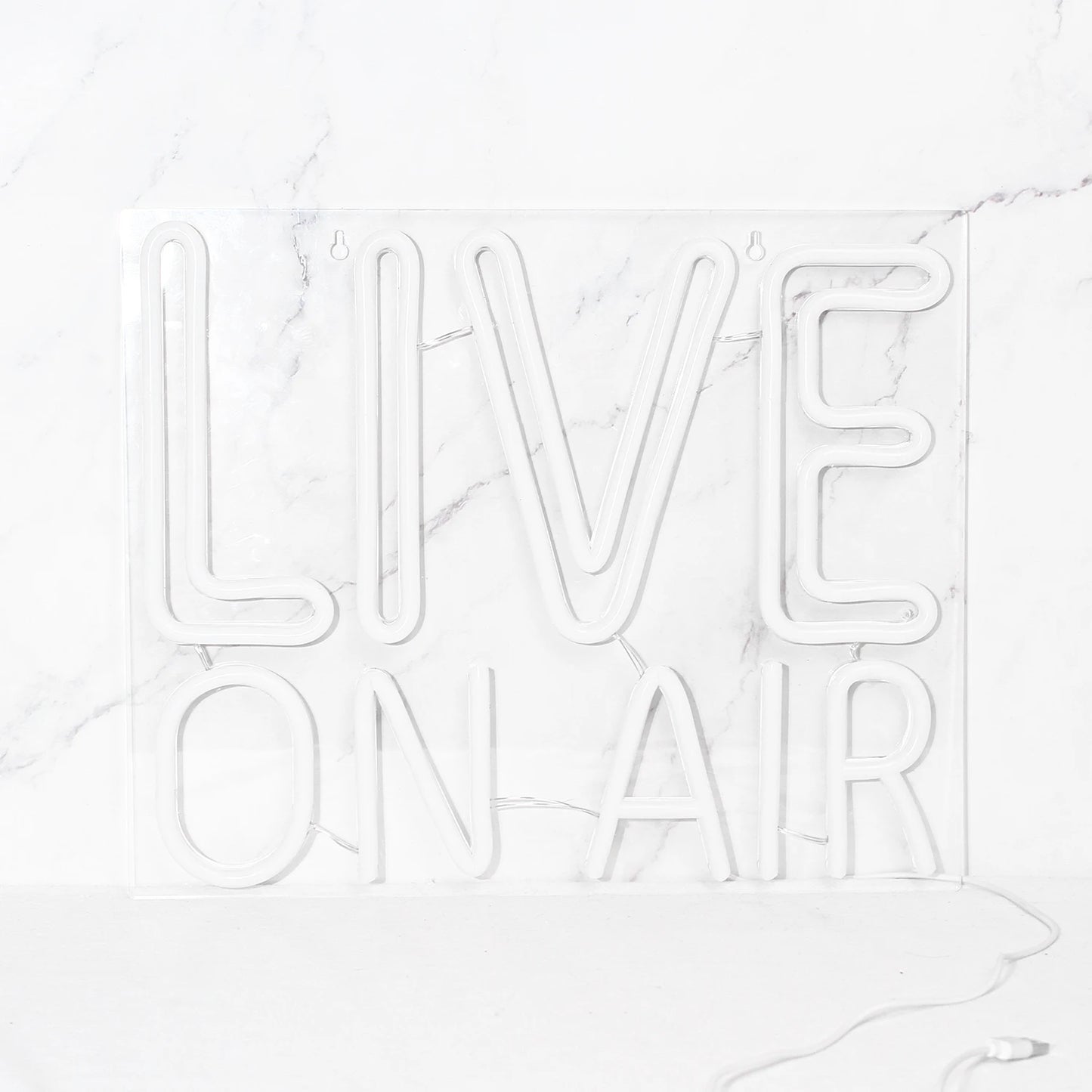 Live On Air 5V USB LED Neon Sign - Budget Friendly