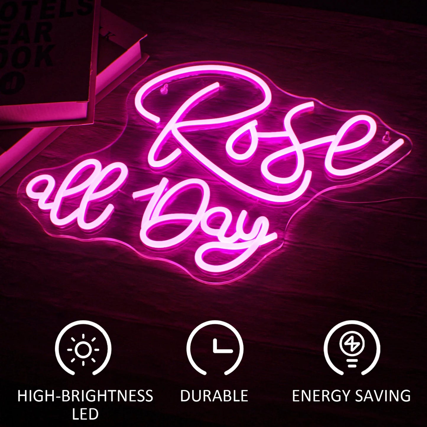 Rose all Day 5V USB LED Neon Sign - Budget Friendly