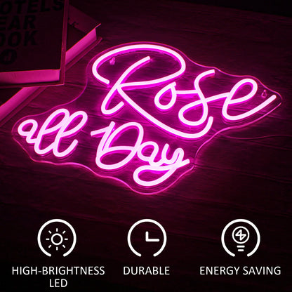 Rose all Day 5V USB LED Neon Sign - Budget Friendly