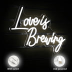 Love Is Brewing – LED-neonbord (5 V USB)